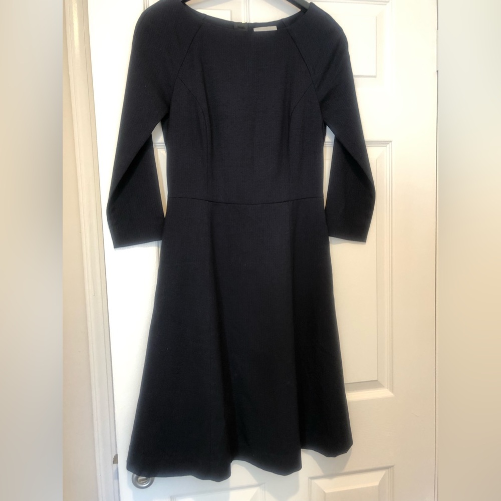 H&M  Navy Blue fit and flare dress